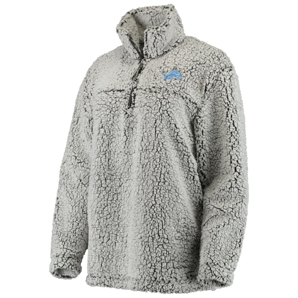 Women's Sherpa Quarter-Zip Pullover Jacket - Detroit Lions
