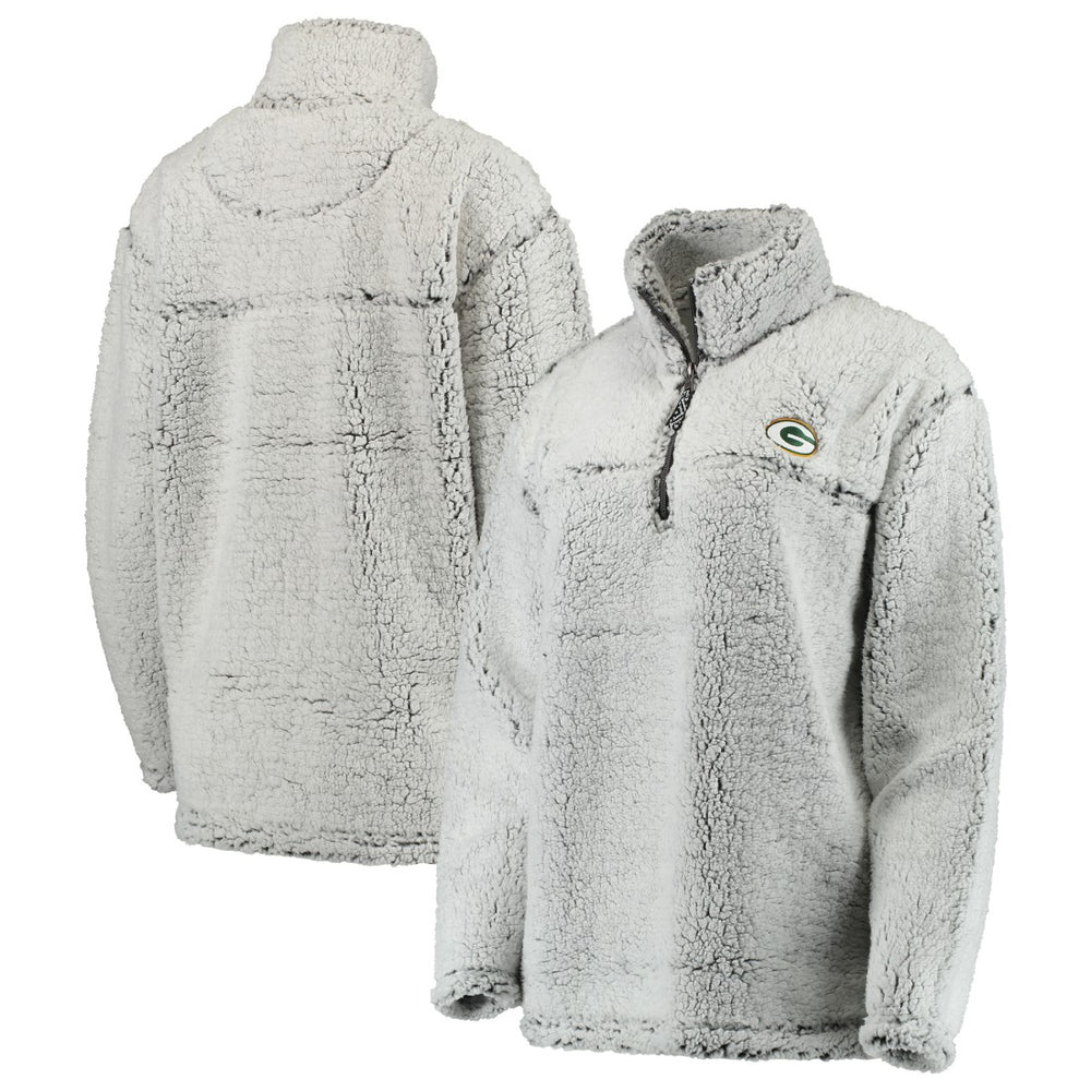 Women's Sherpa Quarter-Zip Pullover Jacket - Green Bay Packers
