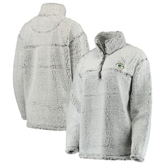 Women's Sherpa Quarter-Zip Pullover Jacket - Green Bay Packers