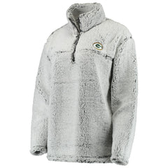 Women's Sherpa Quarter-Zip Pullover Jacket - Green Bay Packers