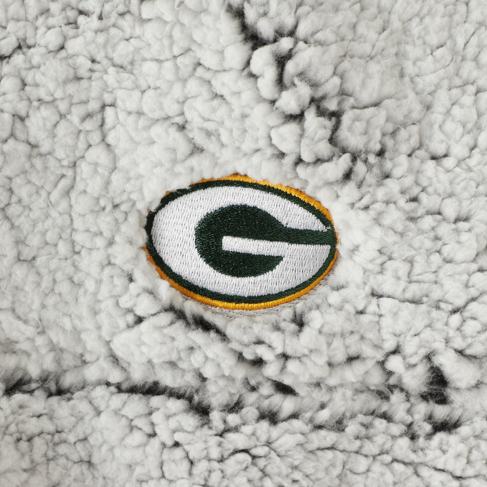 Women's Sherpa Quarter-Zip Pullover Jacket - Green Bay Packers