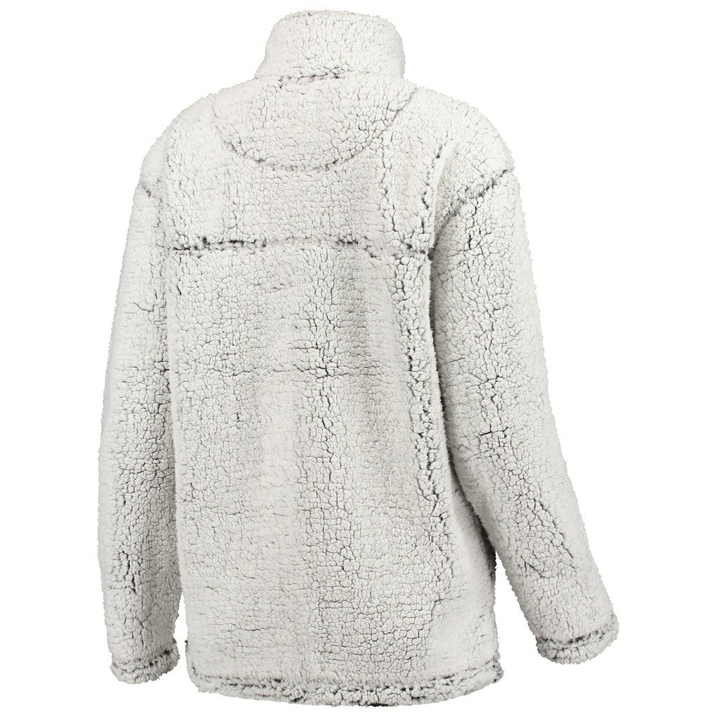 G-III 4Her by Carl Banks Women's Sherpa Quarter-Zip Pullover Jacket - Baltimore Ravens