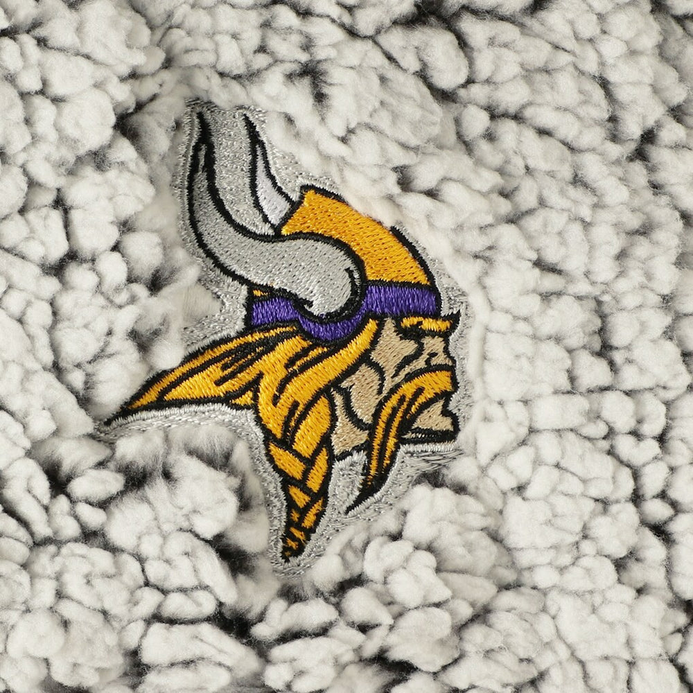 Women's Sherpa Quarter-Zip Pullover Jacket - Minnesota Vikings
