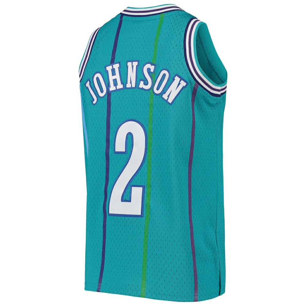 NBA Larry Johnson Charlotte Hornets Youth 1992/93 Hardwood Classics Swingman Jersey