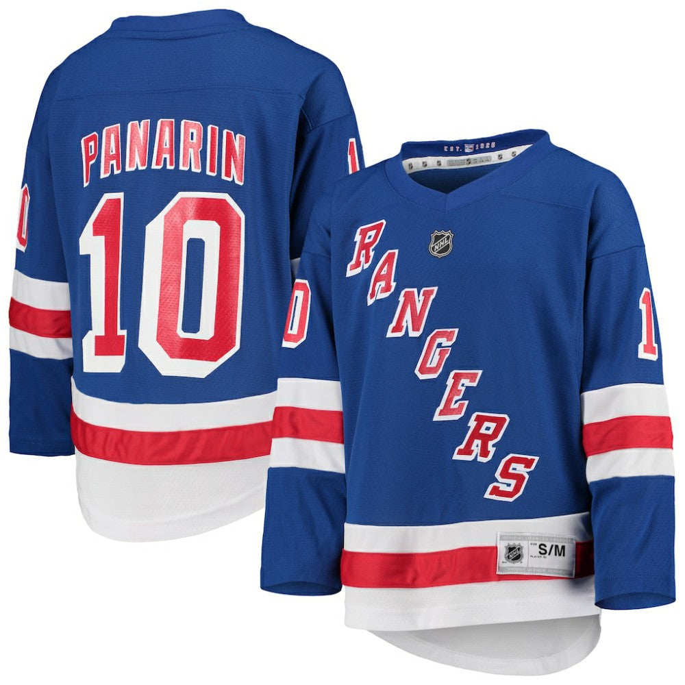 NHL Blue Artemi Panarin New York Rangers Youth Home Replica Player Jersey