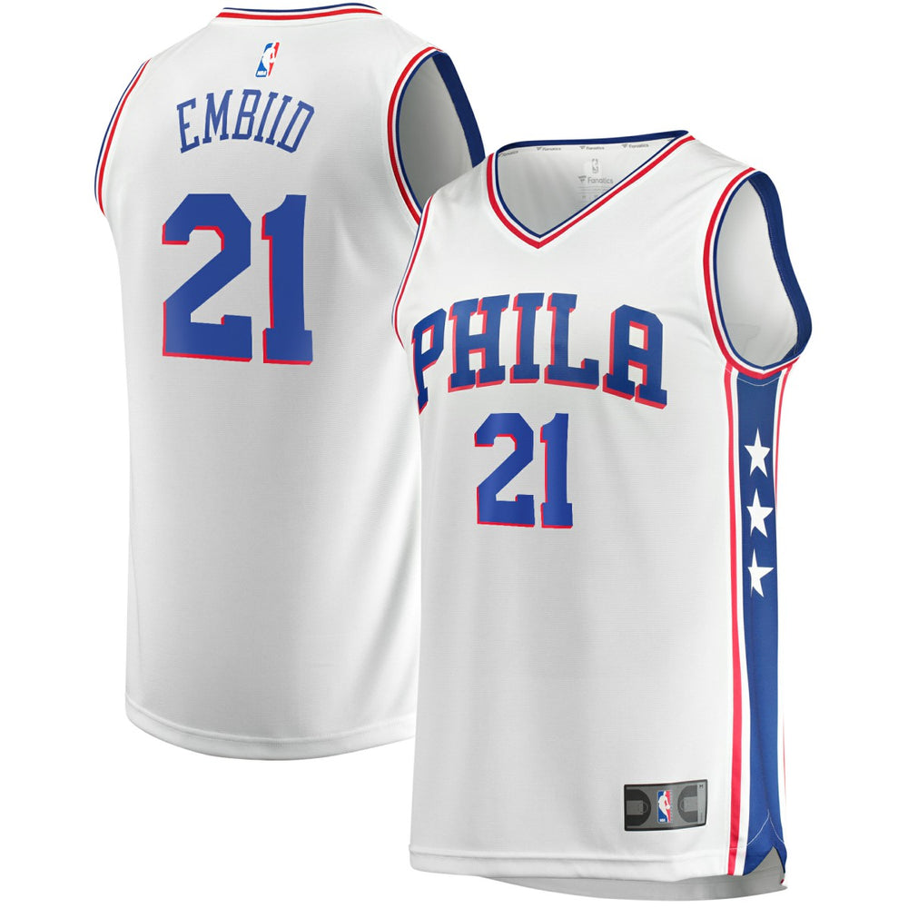NBA Joel Embiid Philadelphia 76ers Replica Jersey