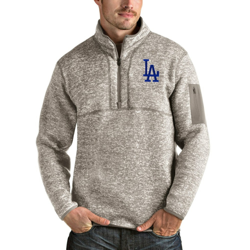 MLB Los Angeles Dodgers Antigua Fortune Quarter-Zip Pullover Jacket