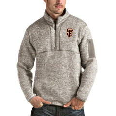 MLB San Francisco Giants Antigua Fortune Quarter-Zip Pullover Jacket