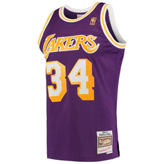 NBA Shaquille O'Neal Los Angeles Lakers Hardwood Classics Swingman Jersey