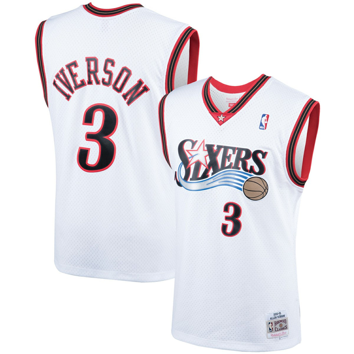 NBA Allen Iverson Philadelphia 76ers Hardwood Classics Swingman Jersey