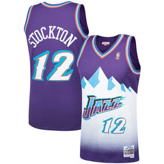 NBA John Stockton Utah Jazz Hardwood Classics Swingman Jersey