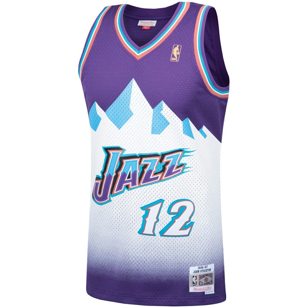 NBA John Stockton Utah Jazz Hardwood Classics Swingman Jersey