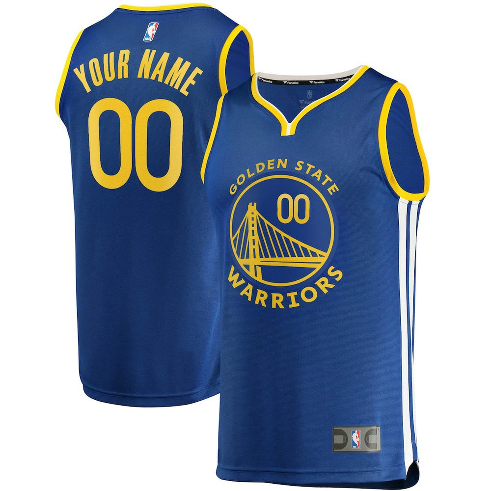 NBA Golden State Warriors Fast Break Custom Replica Jersey Royal sale