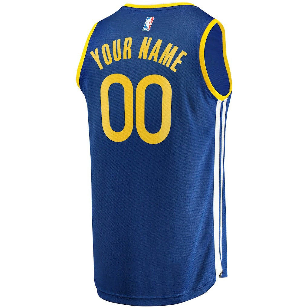 NBA Golden State Warriors Fast Break Custom Replica Jersey Royal sale