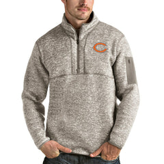 Antigua Fortune Quarter-Zip Pullover Jacket - Chicago Bears