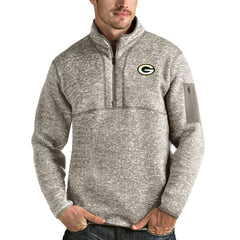 Antigua Fortune Quarter-Zip Pullover Jacket - Green Bay Packers
