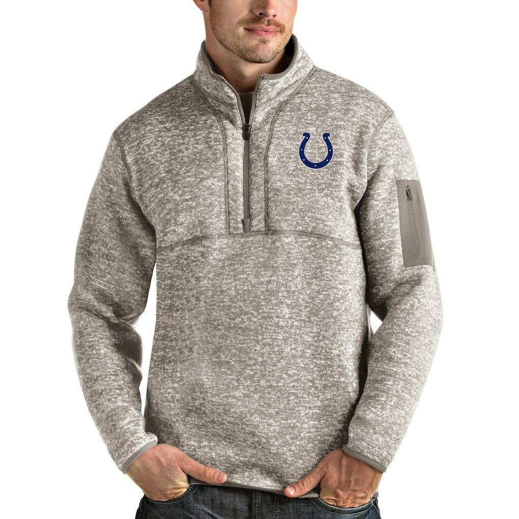 Antigua Fortune Quarter-Zip Pullover Jacket - Indianapolis Colts