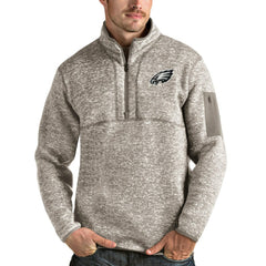 Antigua Fortune Quarter-Zip Pullover Jacket - Philadelphia Eagles