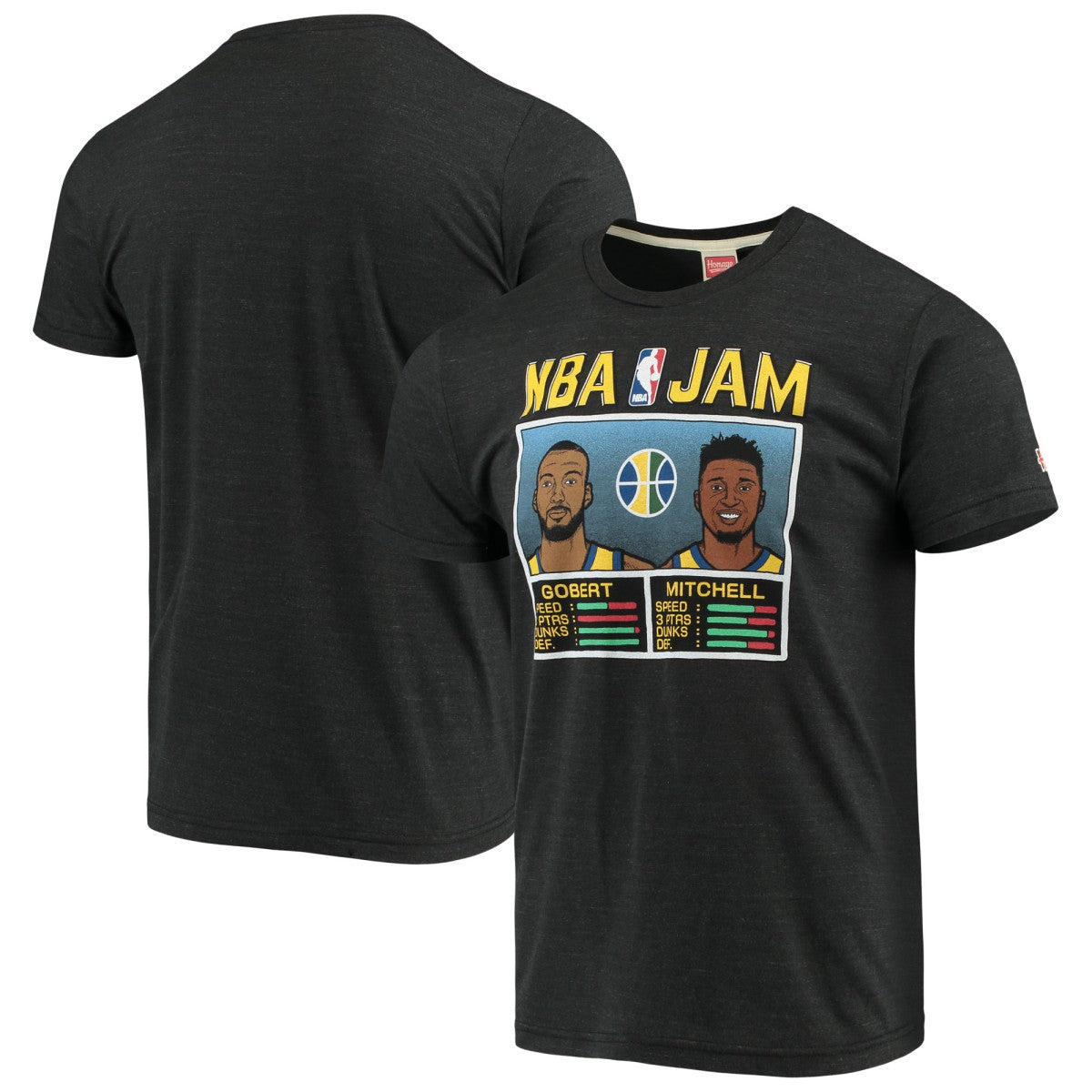 NBA Donovan Mitchell & Rudy Gobert Utah Jazz NBA Jam T-Shirt