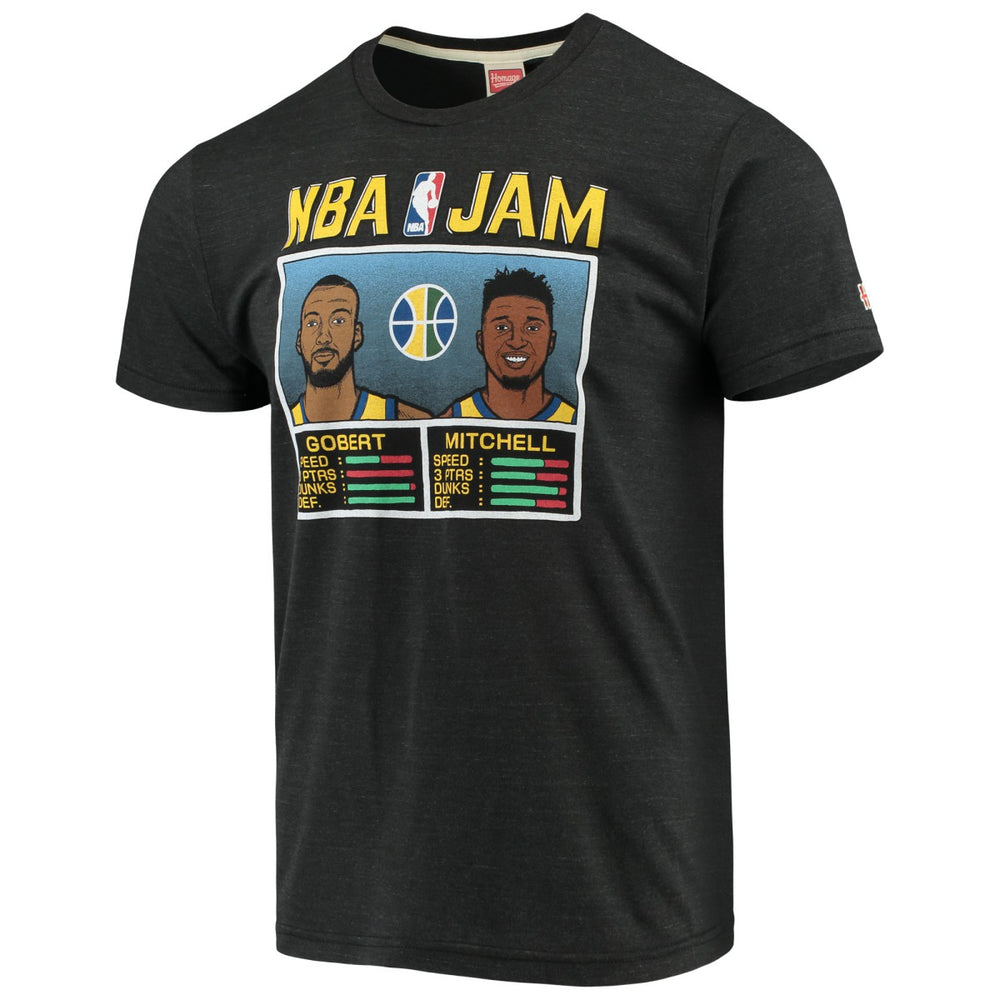 NBA Donovan Mitchell & Rudy Gobert Utah Jazz NBA Jam T-Shirt