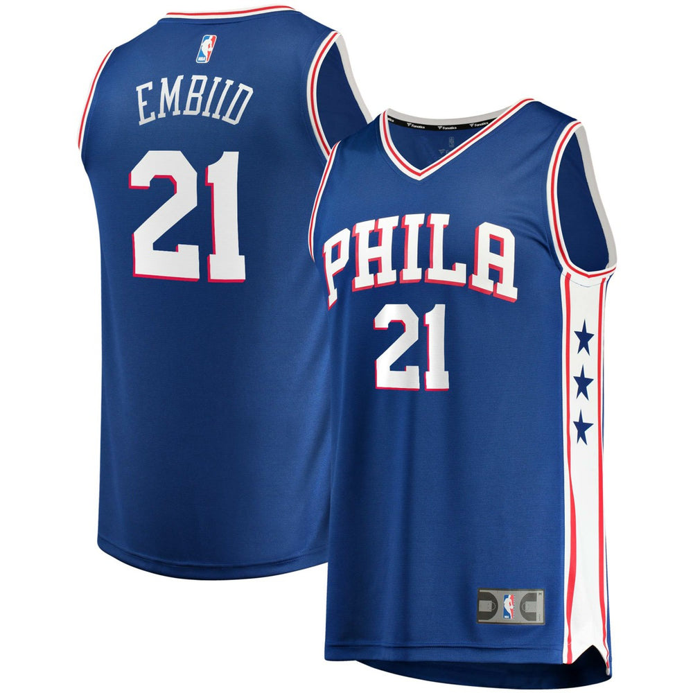 NBA Joel Embiid Philadelphia 76ers Fast Break Replica Player Jersey