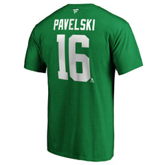 NHL Kelly Green Joe Pavelski Dallas Stars Fanatics Authentic Stack Player Name & Number T-Shirt