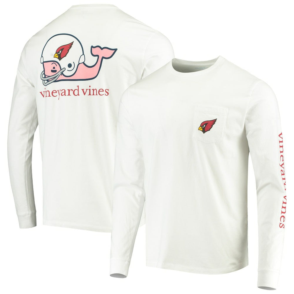 Vineyard Vines Whale Helmet Long Sleeve T-Shirt - Arizona Cardinals