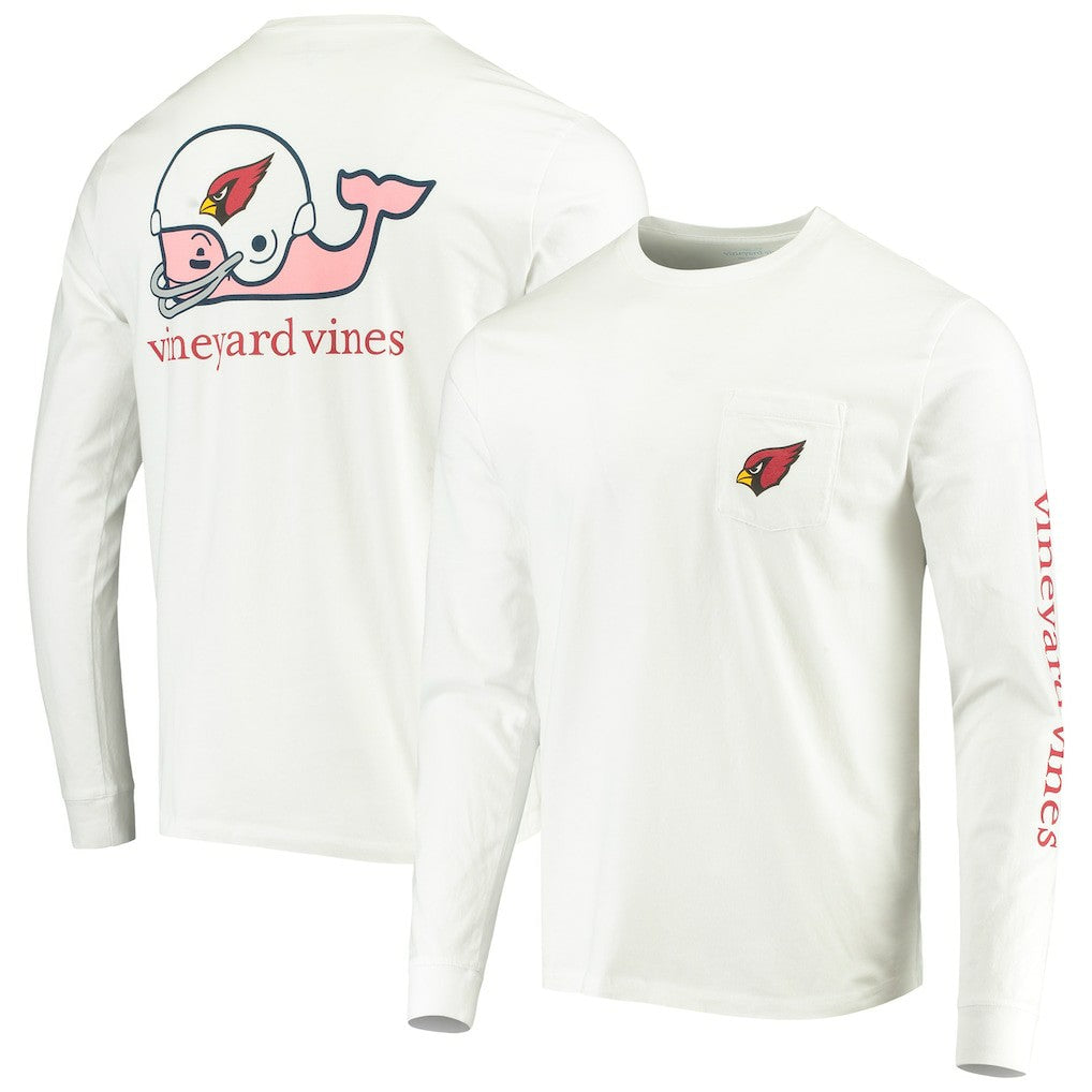 Vineyard Vines Whale Helmet Long Sleeve T-Shirt - Arizona Cardinals