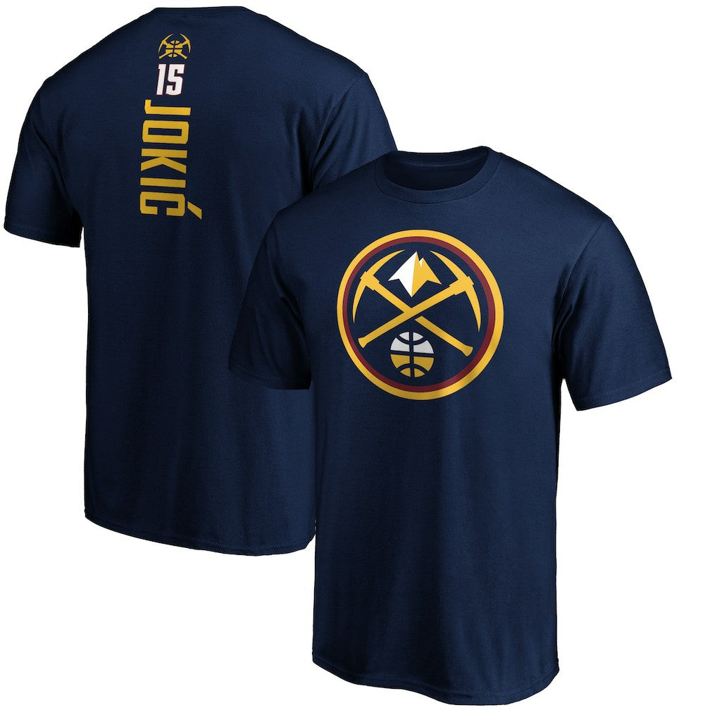 NBA Nikola Jokic Denver Nuggets Playmaker Name & Number T-Shirt sale