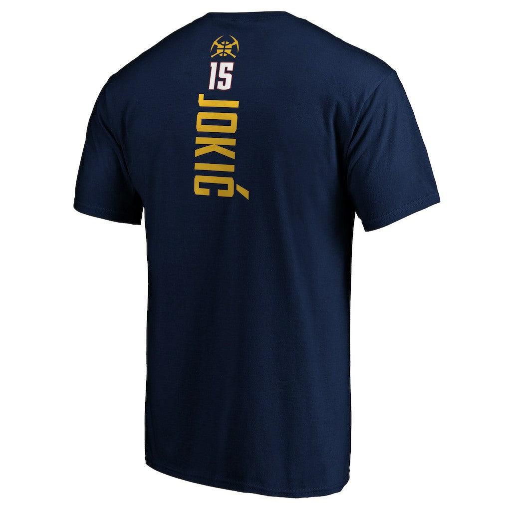 NBA Nikola Jokic Denver Nuggets Playmaker Name & Number T-Shirt sale