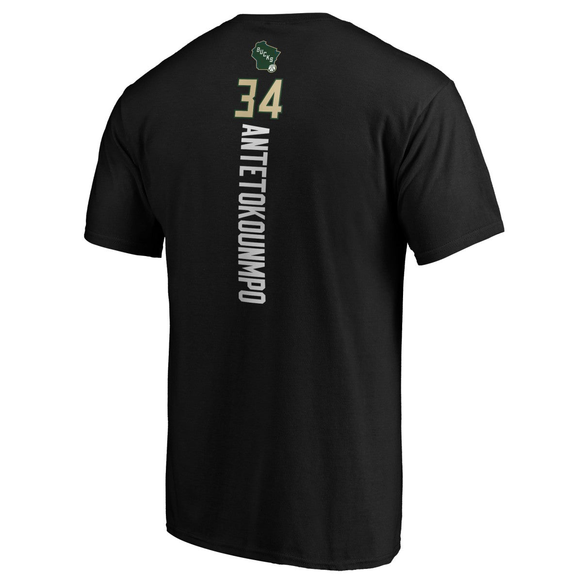 NBA Giannis Antetokounmpo Milwaukee Bucks Team Playmaker Name & Number T-Shirt