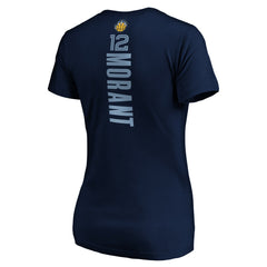 NBA Ja Morant Memphis Grizzlies Women's Playmaker Name & Number V-Neck T-Shirt