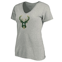 NBA Giannis Antetokounmpo Milwaukee Bucks Women's Playmaker Name & Number V-Neck T-Shirt