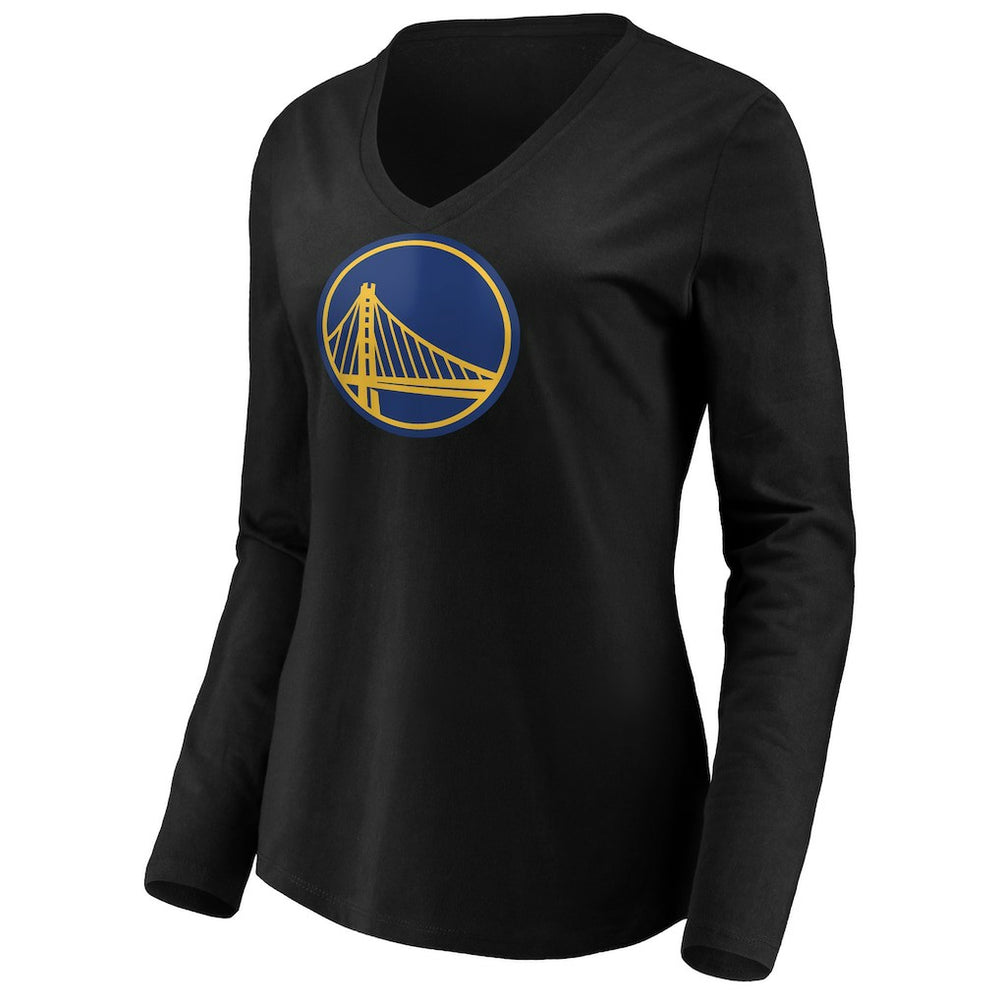 NBA Stephen Curry Golden State Warriors Women's Playmaker Name & Number Long Sleeve V-Neck T-Shirt sale