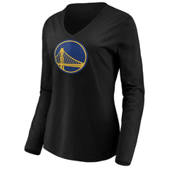 NBA Stephen Curry Golden State Warriors Women's Playmaker Name & Number Long Sleeve V-Neck T-Shirt sale
