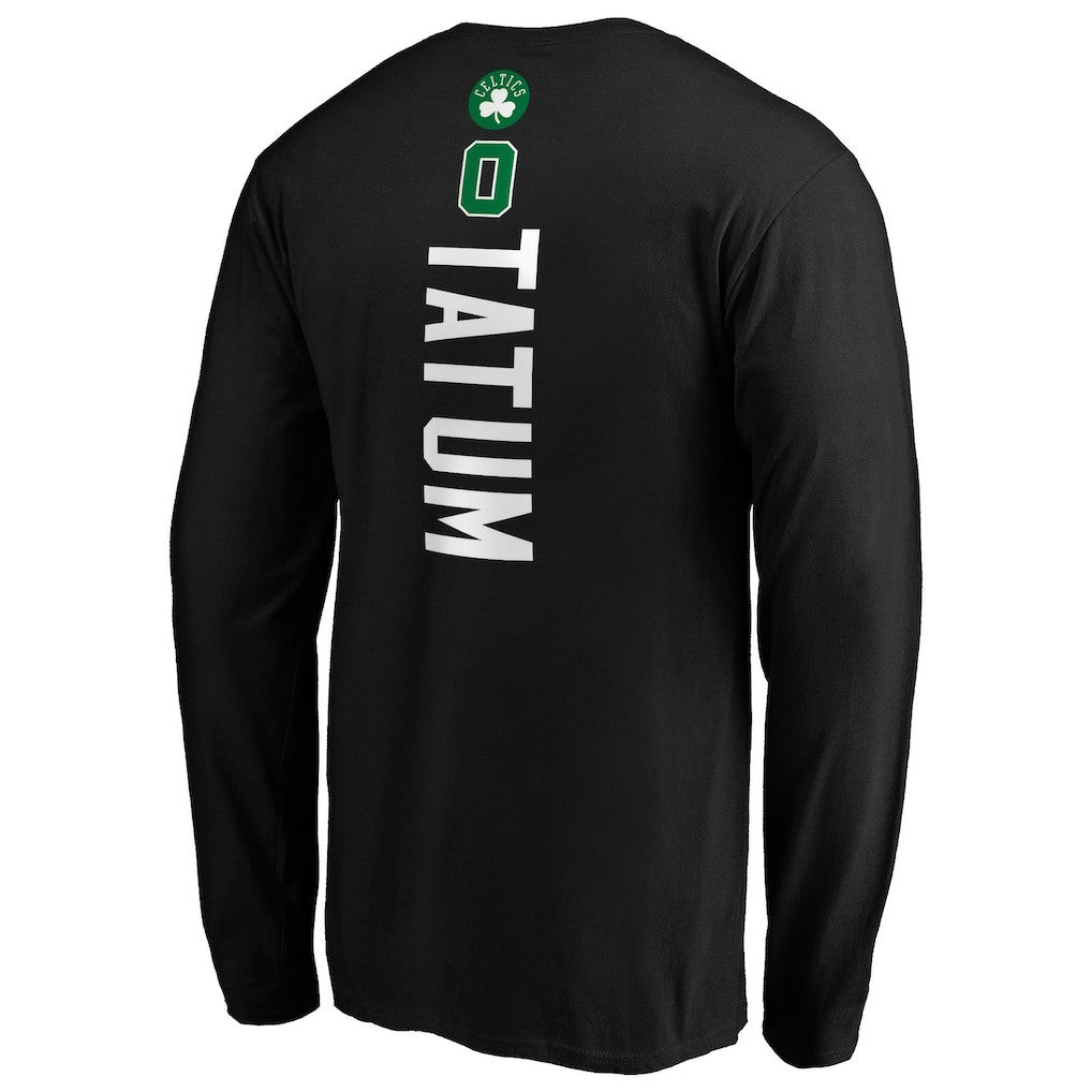 NBA Jayson Tatum Boston Celtics Playmaker Name & Number Long Sleeve T-Shirt