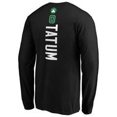 NBA Jayson Tatum Boston Celtics Playmaker Name & Number Long Sleeve T-Shirt
