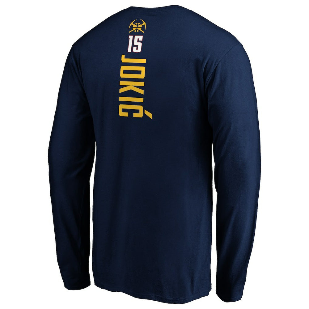 NBA Nikola Jokic Denver Nuggets Playmaker Name & Number Long Sleeve T-Shirt sale