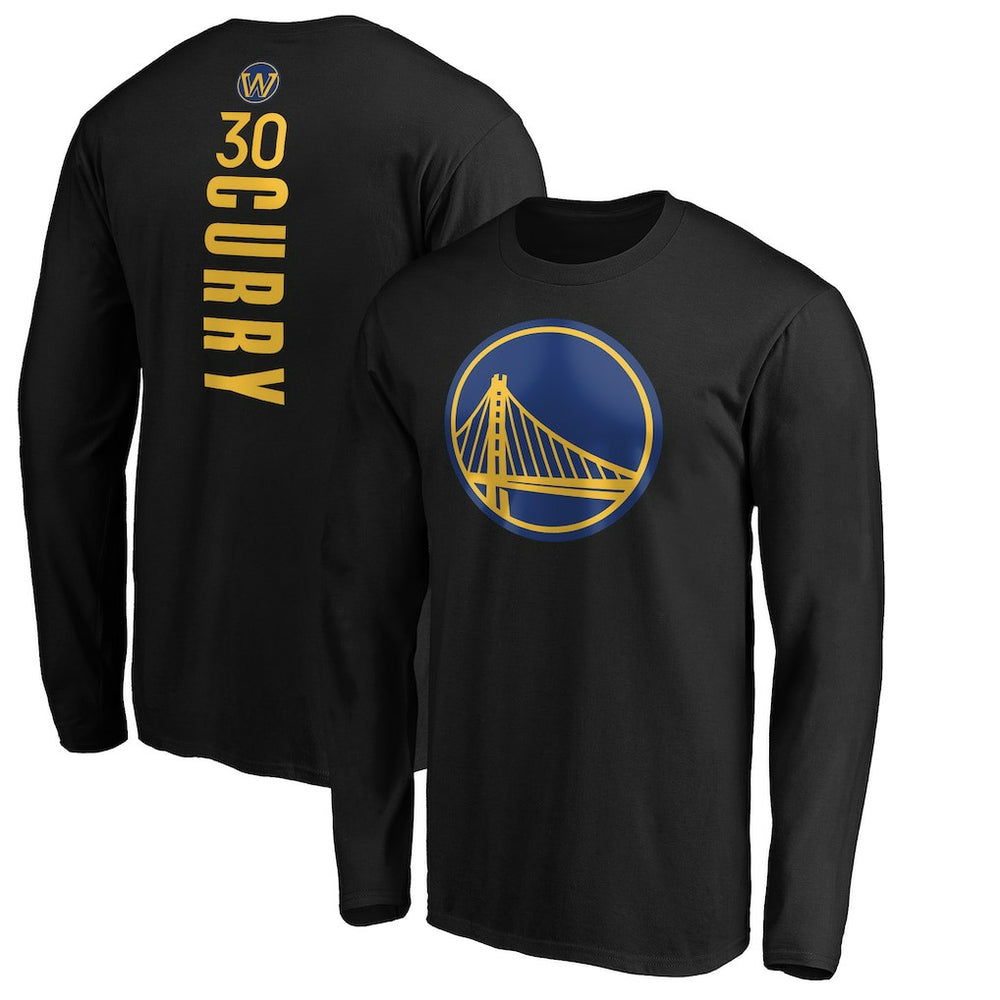 NBA Stephen Curry Golden State Warriors Playmaker Name & Number Long Sleeve T-Shirt sale