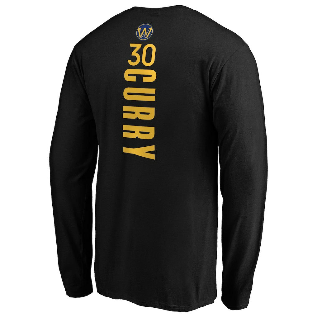 NBA Stephen Curry Golden State Warriors Playmaker Name & Number Long Sleeve T-Shirt sale
