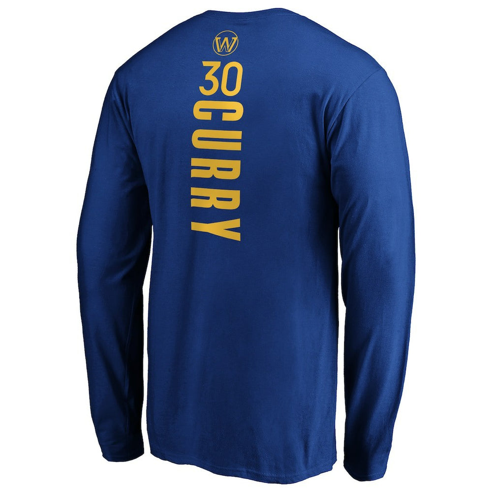 NBA Stephen Curry Golden State Warriors Playmaker Name & Number Long Sleeve T-Shirt sale