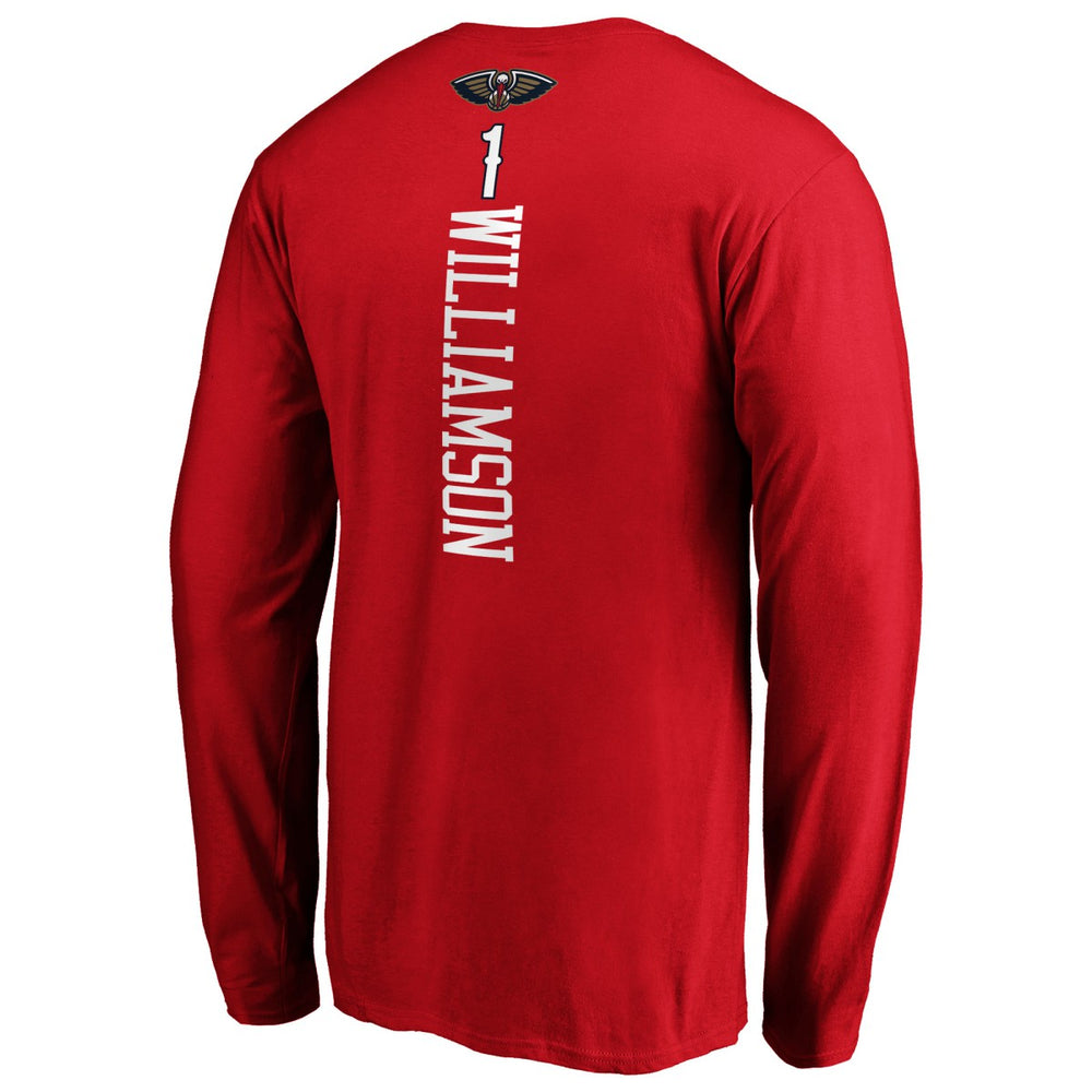 NBA Zion Williamson New Orleans Pelicans Playmaker Name & Number Long Sleeve T-Shirt