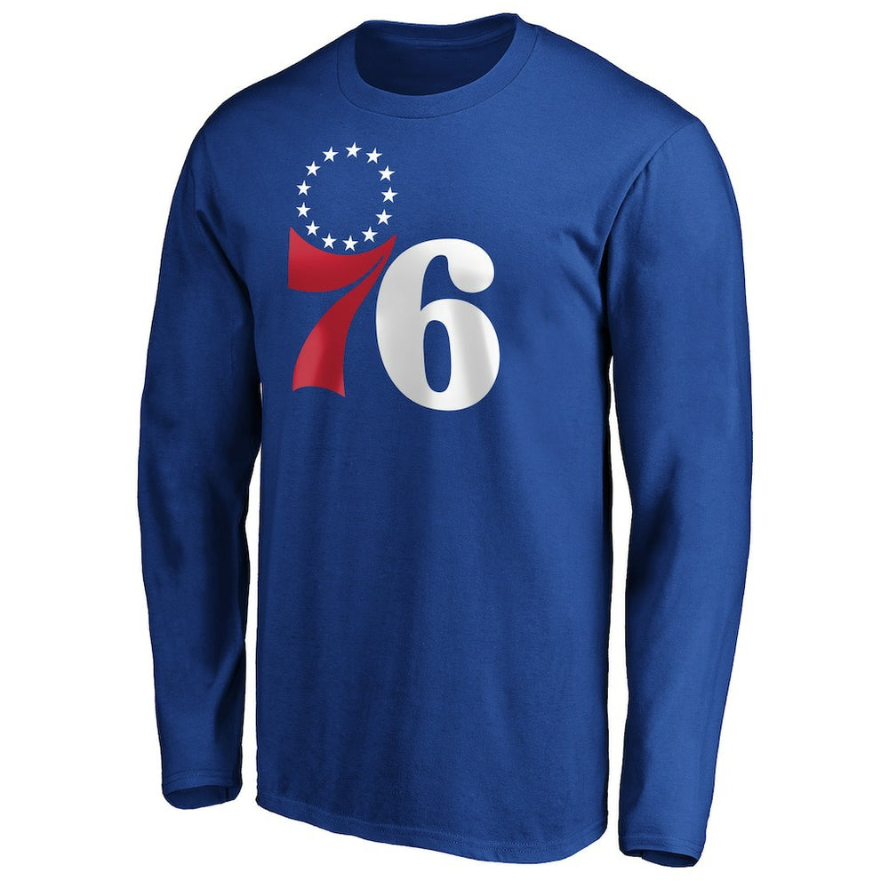 NBA Joel Embiid Philadelphia 76ers Playmaker Name & Number Long Sleeve T-Shirt