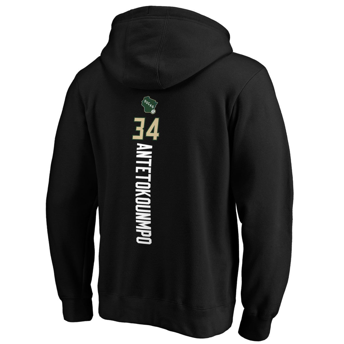 NBA Giannis Antetokounmpo Milwaukee Bucks Playmaker Name & Number Pullover Hoodie