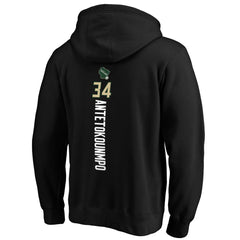 NBA Giannis Antetokounmpo Milwaukee Bucks Playmaker Name & Number Pullover Hoodie