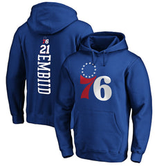 NBA Joel Embiid Philadelphia 76ers Playmaker Name & Number Pullover Hoodie