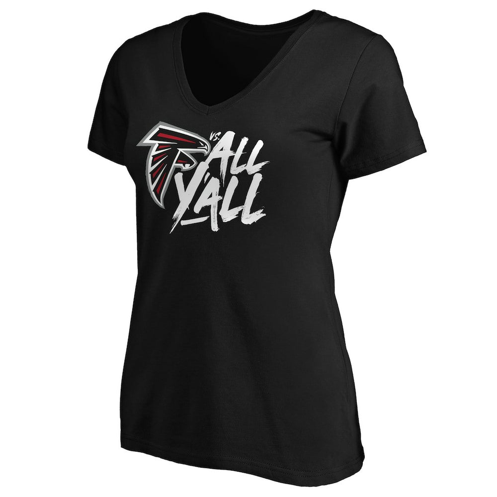 Women's Falcons vs. All Y'all V-Neck T-Shirt - Atlanta Falcons