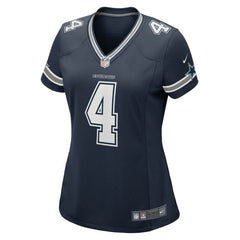 Dak Prescott  Women's Game Team Jersey - Dallas Cowboys