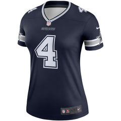 Dak Prescott  Women's Legend Player Performance Top - Dallas Cowboys
