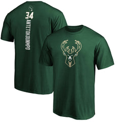 NBA Giannis Antetokounmpo Milwaukee Bucks Playmaker Name & Number T-Shirt
